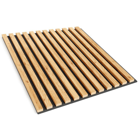 Acoustic Slats panel in square - OAK Natural - DecorMania.eu