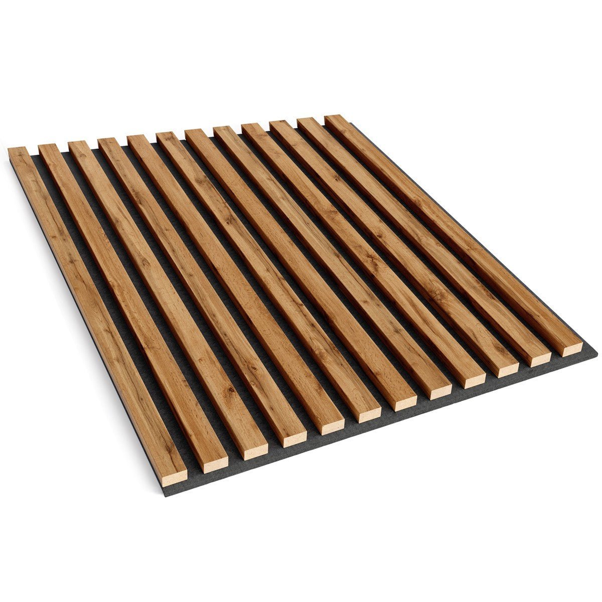 Acoustic Slats panel in square - OAK Rustic - DecorMania.eu