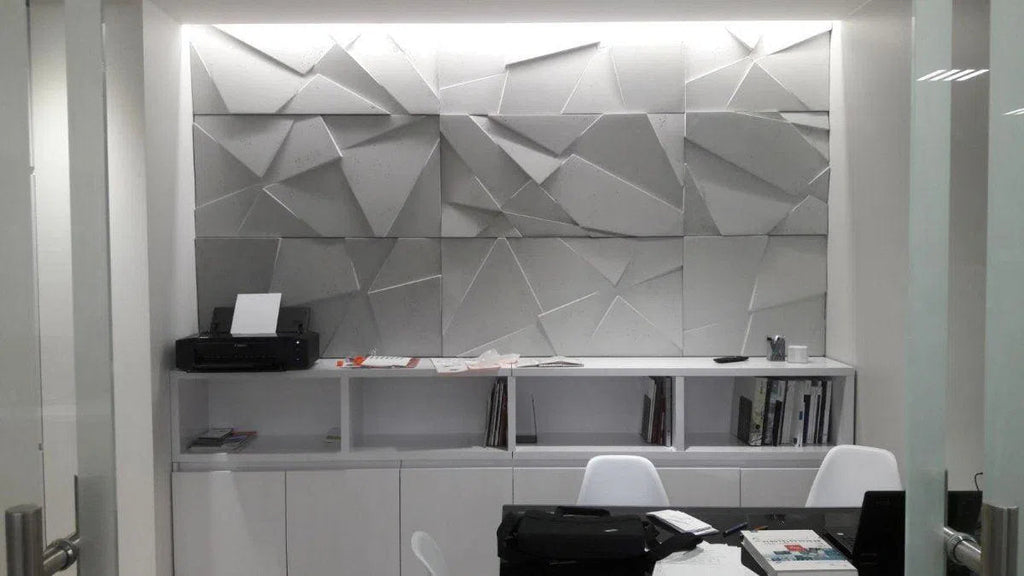 Concrete 3D Wall Panel CRYSTAL - DecorMania.eu