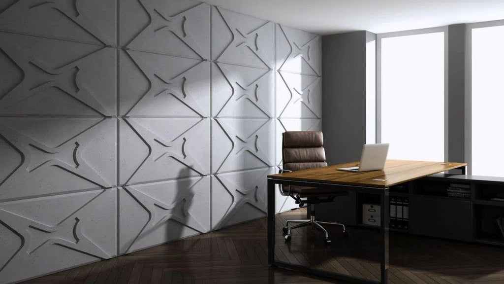 Concrete 3D Wall Panel STARS - DecorMania.eu