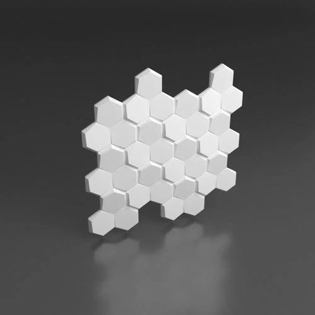 HEXA 3D Wall Panel EPS - 3D Polystyrene Wall Panels | DecorMania