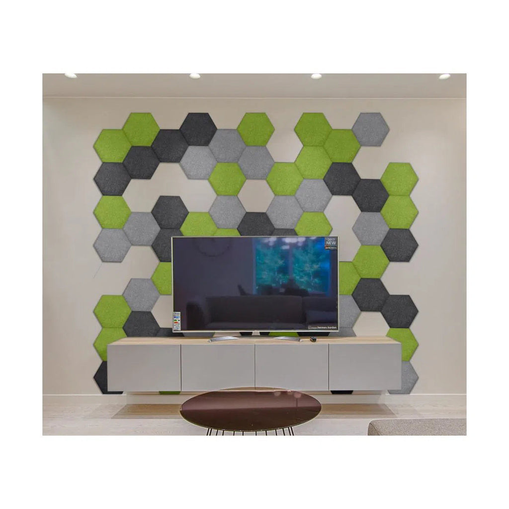 HEXA Felt 2D Panel - GREY - DecorMania.eu