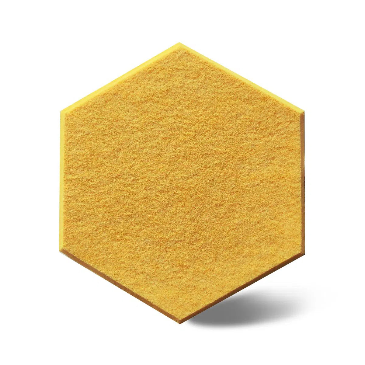 HEXA Felt 3D Panel - YELLOW 3pcs. - DecorMania.eu