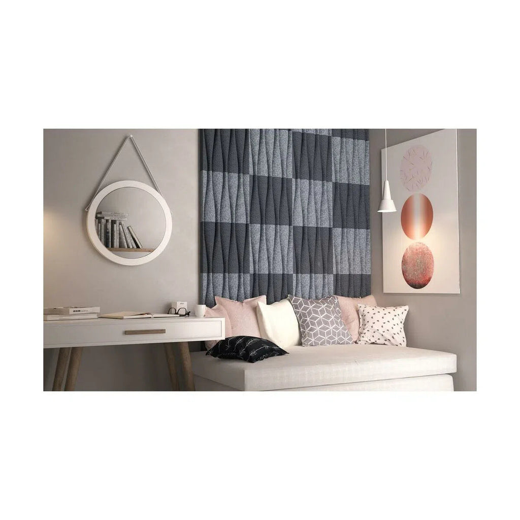 SANDGLASS Felt Panel - BLACK - DecorMania.eu