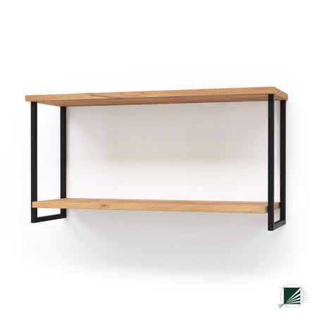 Shelve LOFT Oak Black - DecorMania.eu