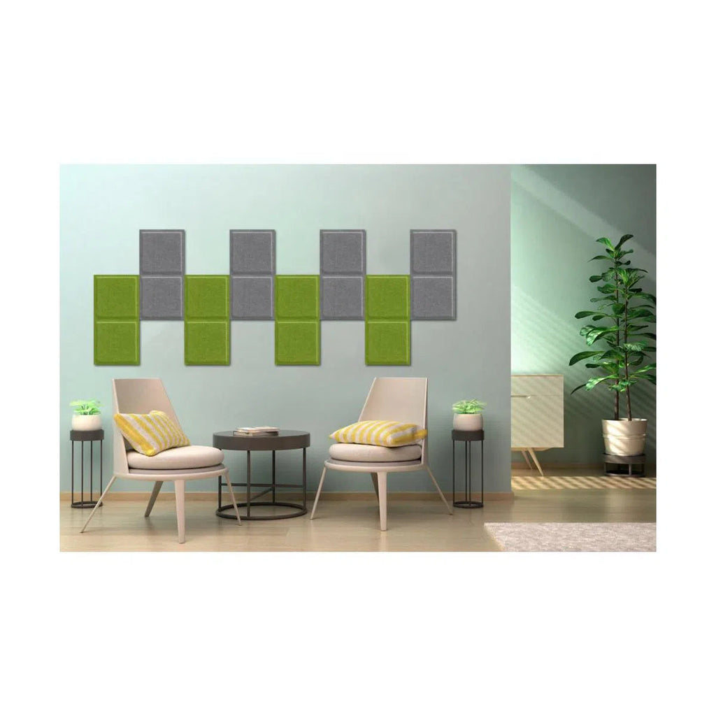 SQUARE BOLD Felt Panel - OLIVE - DecorMania.eu