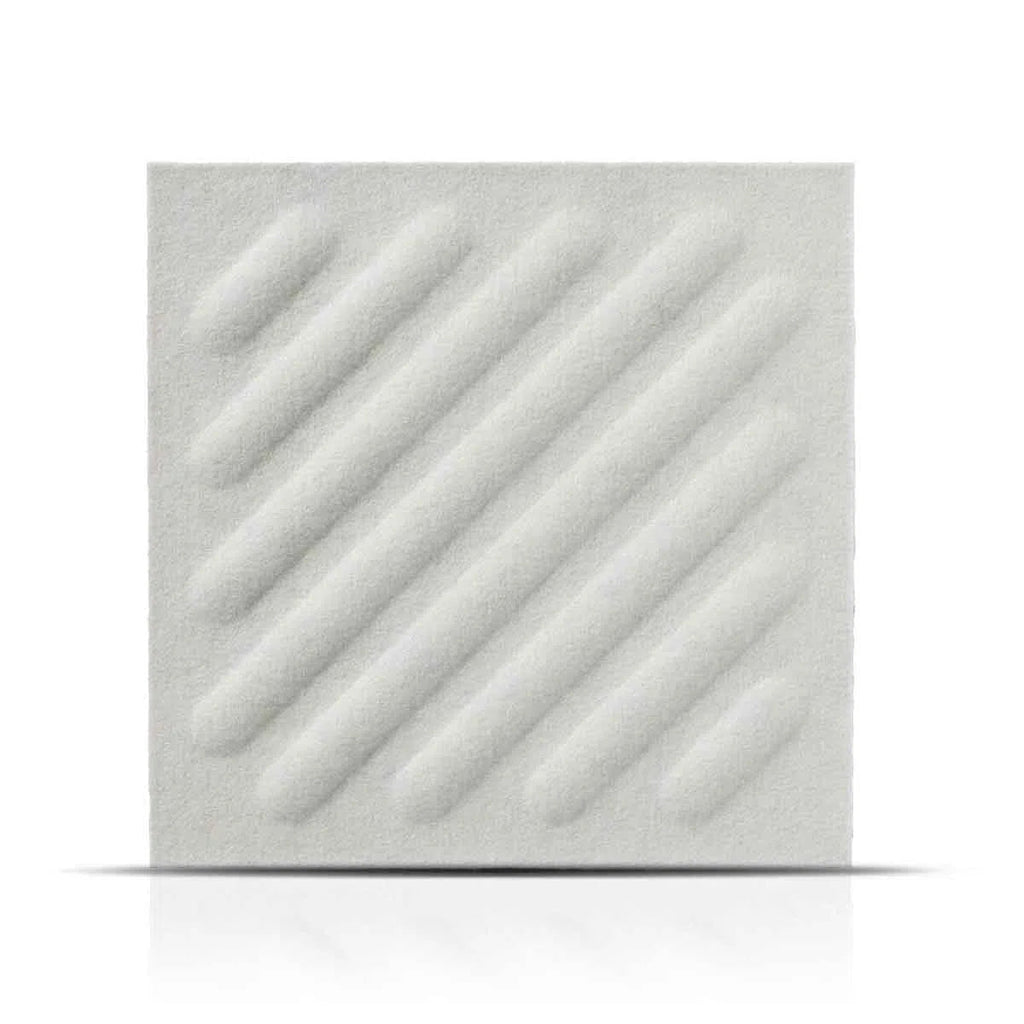 SQUARE RIFT 2 Felt Panel - CREAM - DecorMania.eu