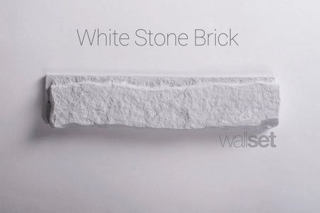 White Stone - decorative brick decor with grout - DecorMania.eu